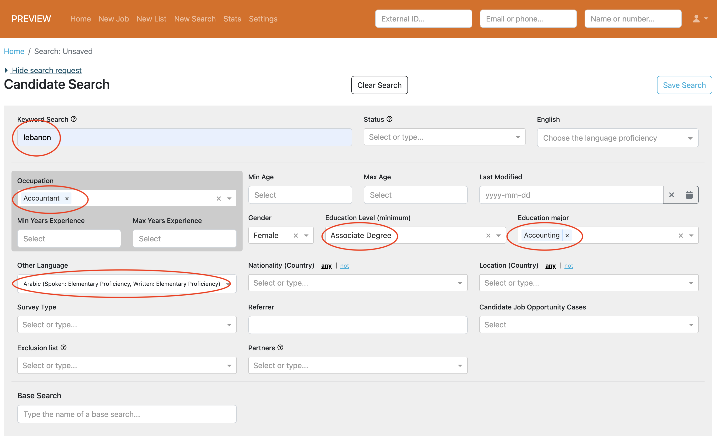 All Inclusive Searching