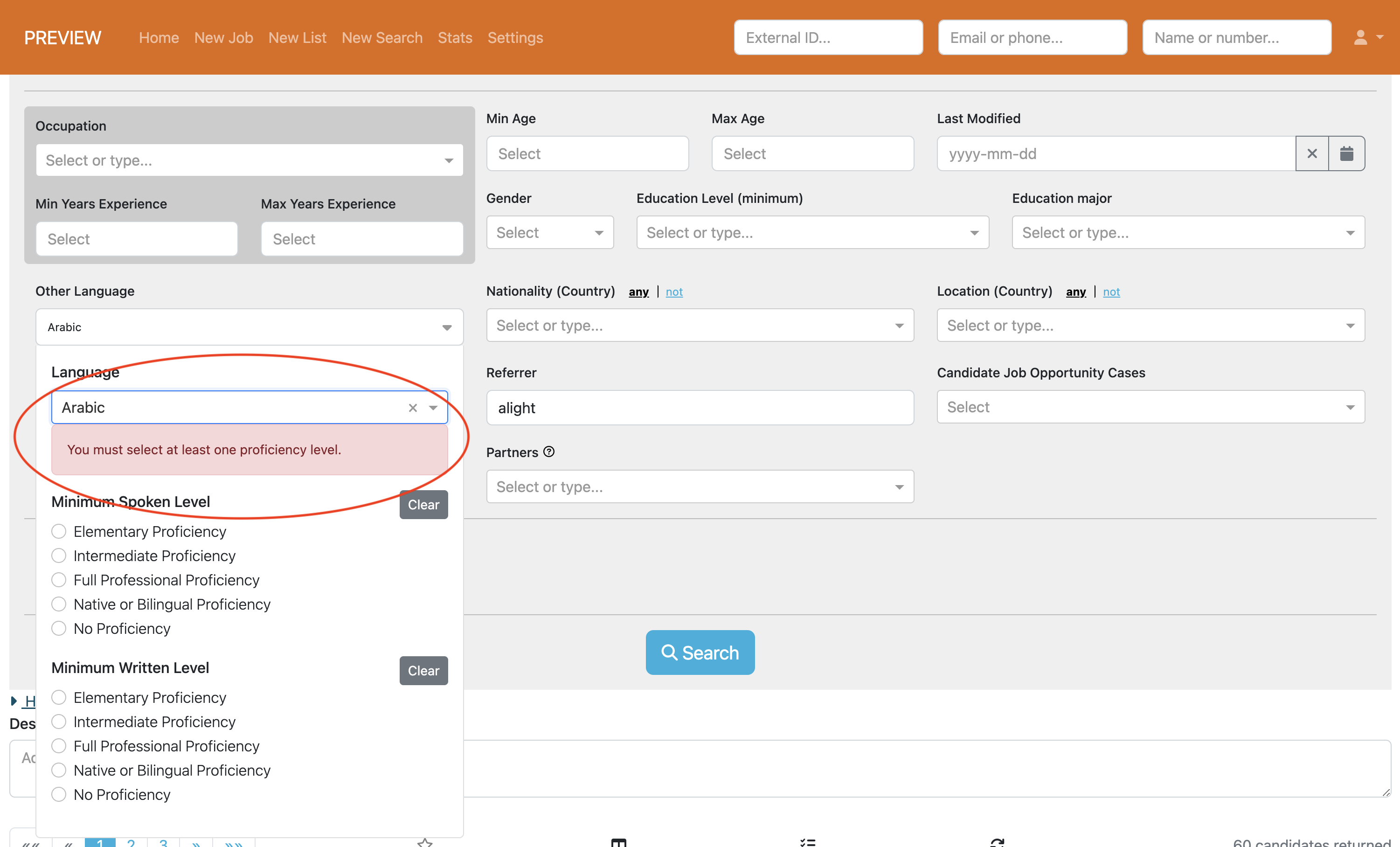 Enhanced Other Languages Search