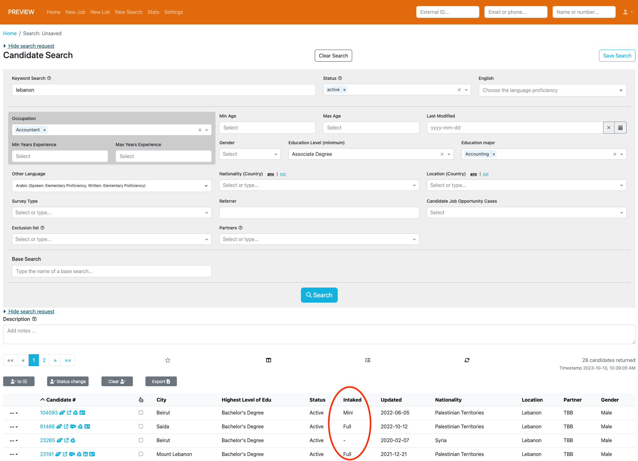 Keyword Search and Tooltip