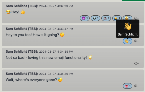 Who Reacted to a Post