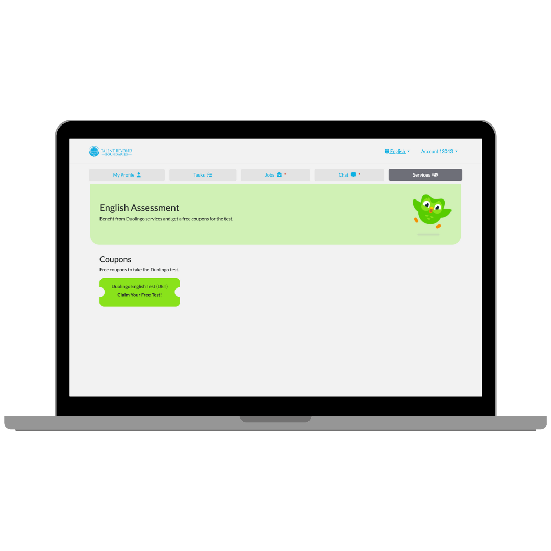 Claim Duolingo coupon page desktop