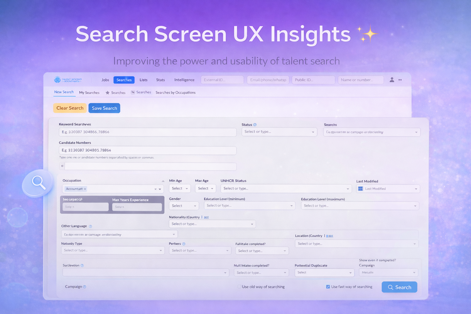Search screen UX insights