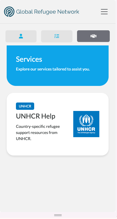 UNHCR Help Service Card